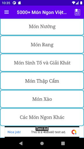 Android application 5000+ Món Ngon Việt Nam screenshort