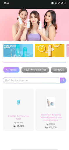 Android application Starinc screenshort