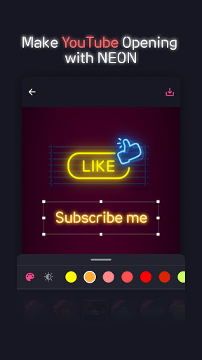 NEON GIF+TEXT Video Effects 2.0.2 screenshots 2