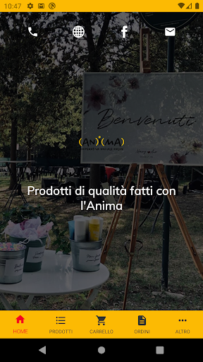 Android application Locanda Smeraldi - Anima Coop screenshort