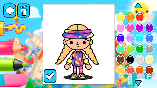 Miga Barby Coloring and Dress up