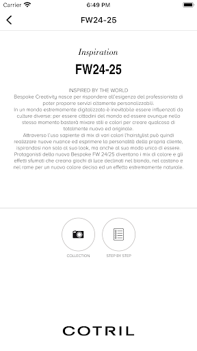 Android application COTRIL Collections screenshort