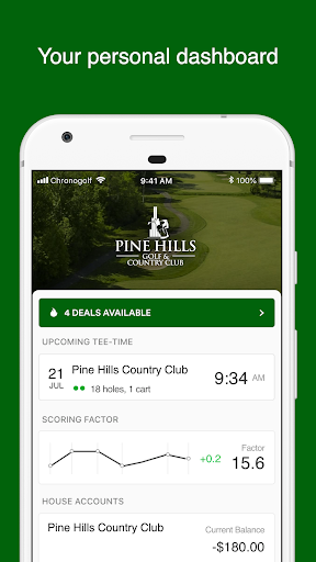 Android application Pine Hills Country Club screenshort