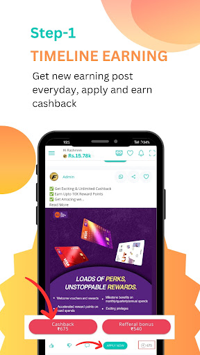 Android application Fayda - Cashback & Earnings screenshort