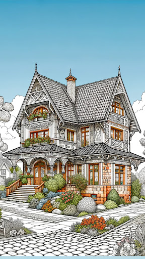 Dream House Coloring Screenshot