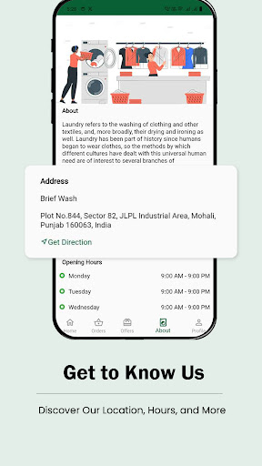 Brief Wash Laundry  DryClean