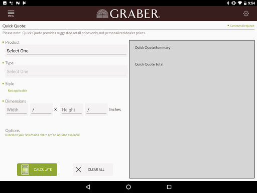 Graber - Business Tools Screen 3