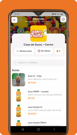 Sabor da Frutta - Delivery Screen 3