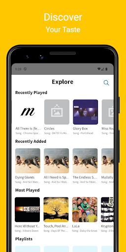 Screenshot of mStream Player