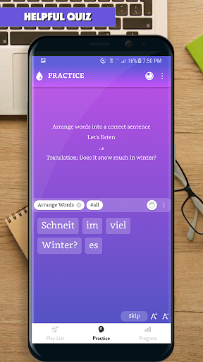 Screenshot of German Sentence Master 3