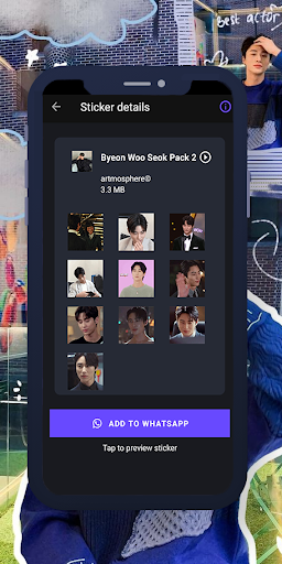 Byeon Woo Seok GIF Stickers Screen 3