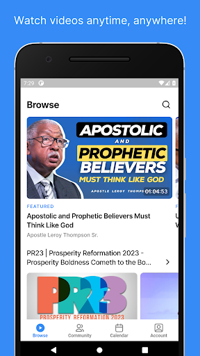 Android application LEROYTHOMPSON.TV screenshort