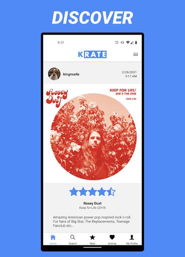 Krate: Rate Music Screen 3