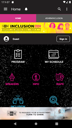 SHRM Events Screen 2