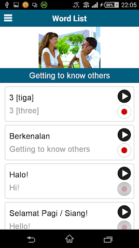 Screenshot of Learn Indonesian