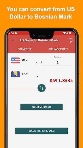 US Dollar to Bosnian Mark Screen 2