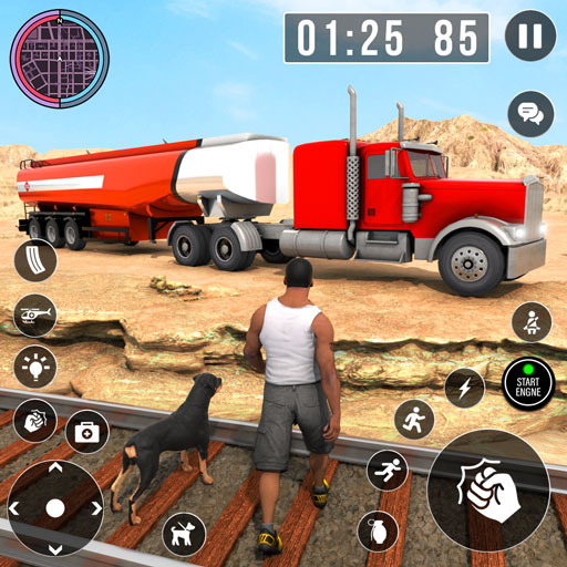 Oil Tanker Truck Driving Games logo
