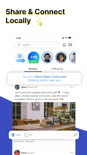 Android application Spaarks: Connect with Nearby screenshort