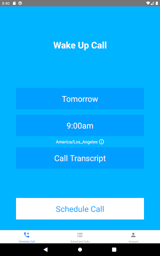 Screenshot of Wake Up Call: Wake up on time!
