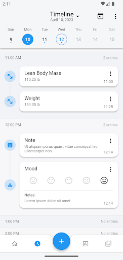 OmniLog: Weight & Body Tracker Screen 3
