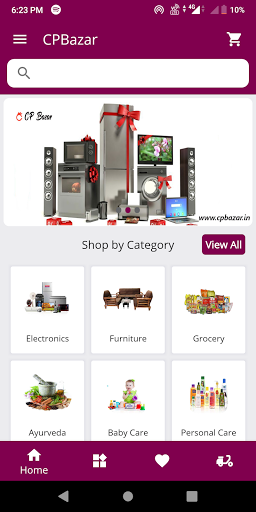 Android application C&P Bazar screenshort
