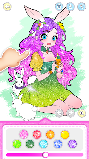 Screenshot of Princess Game Fantasy Coloring