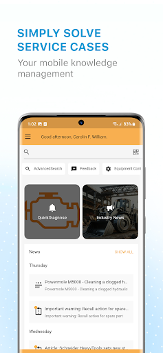 Android application Empolis Service Express screenshort
