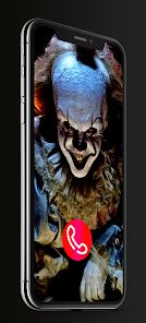 Captura de Pantalla 2 Fake call scary pennywise chat android