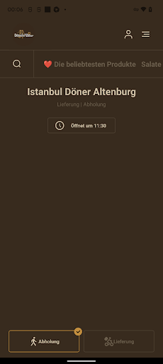 Android application Istanbul Döner Altenburg screenshort
