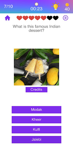 Android application Indian Quiz screenshort