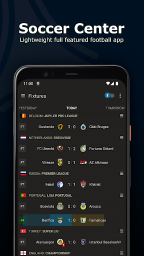 Live Football Scores Center screenshot 1