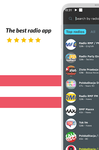 Android application Radio Poland: Radio FM screenshort