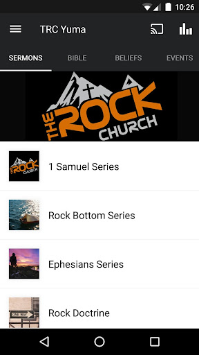 Android application The Rock Church Yuma screenshort