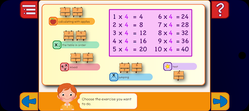 Multiplication tables & Apples screenshot 1