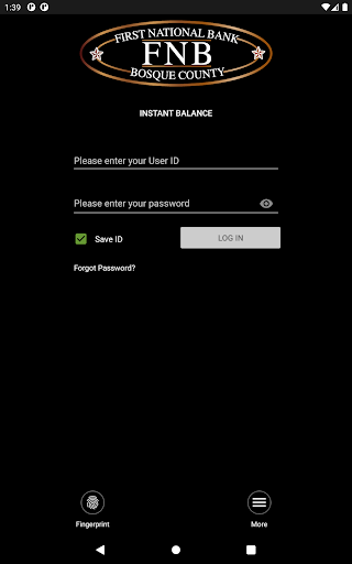 FNBBC Mobile Banking Screen 3
