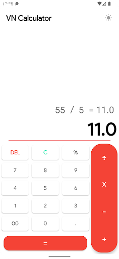 Android application VN Calculator screenshort