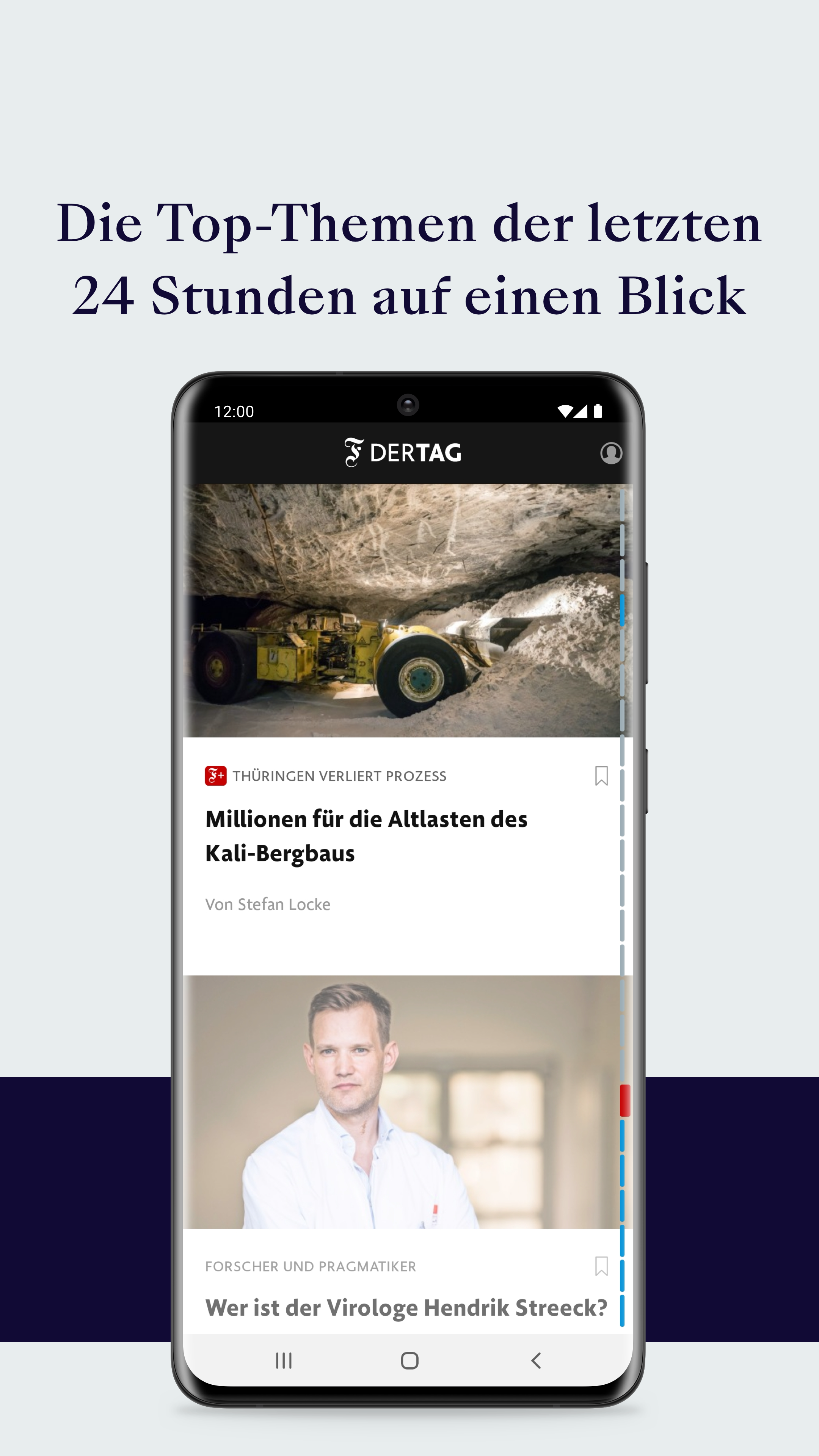 Android application F.A.Z. Der Tag - Nachrichten screenshort