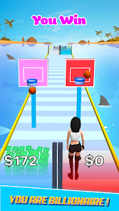 Running Girl 3D Money Run Game