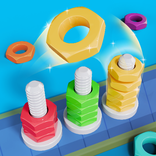 Color Nuts Sort - 3D Puzzle Logo