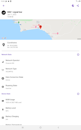 GSM Signal Monitor and SIM Info