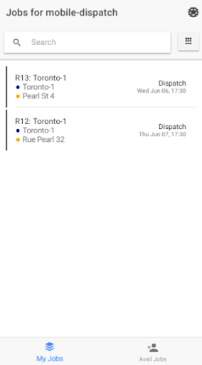 Android application Zendu Mobile Dispatch screenshort