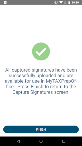 Android application MyTAXPrepOffice Signature Pad screenshort