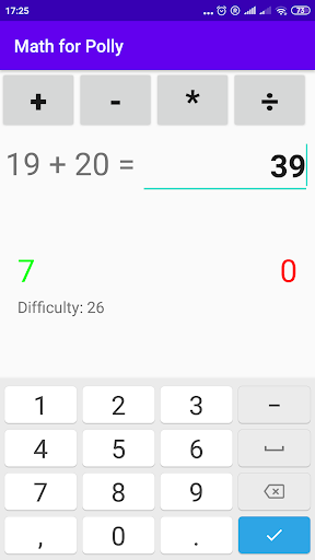 Android application Math for Polly screenshort