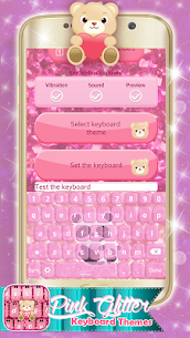 Pink Glitter Keyboard Themes For PC installation