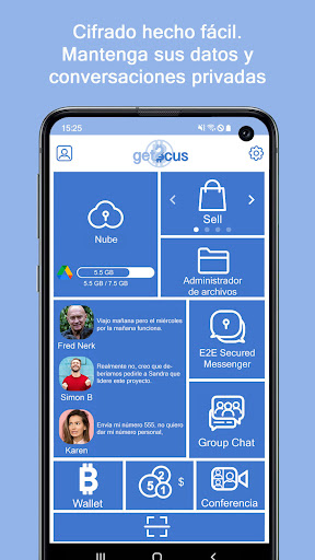Vista previa de la aplicación