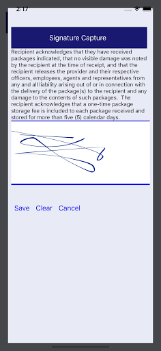 TrackIT Scan Screen 3