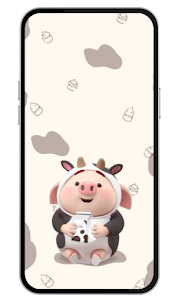 Cute Pig Wallpaper 4K