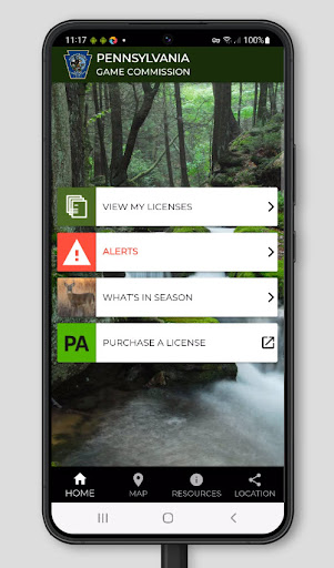 Android application Pennsylvania Game Commission screenshort