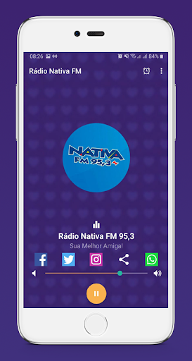 Android application Rádio Nativa FM - São Paulo screenshort