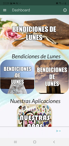 Android application Lluvia de Bendición para Lunes screenshort